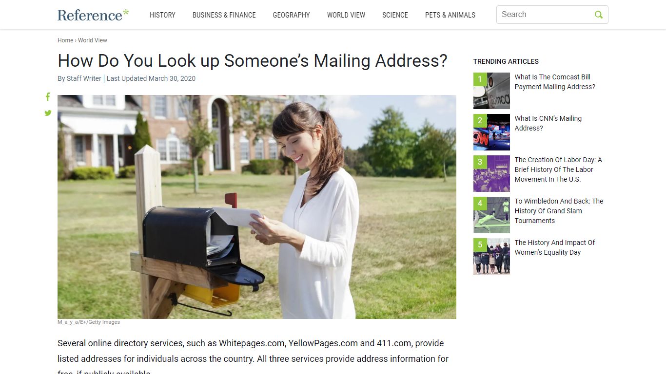 How Do You Look up Someone's Mailing Address? - Reference.com